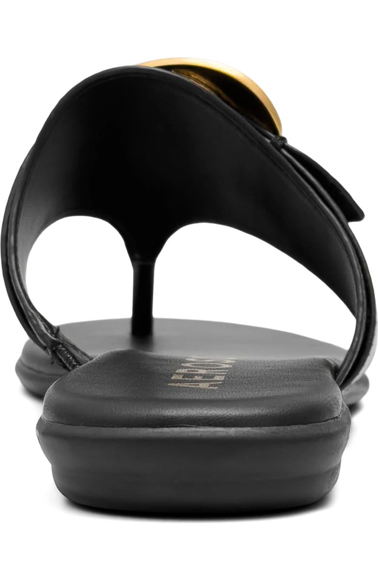 Aerosoles Glam Flip Flop, Alternate, color, Black Fx Nappa