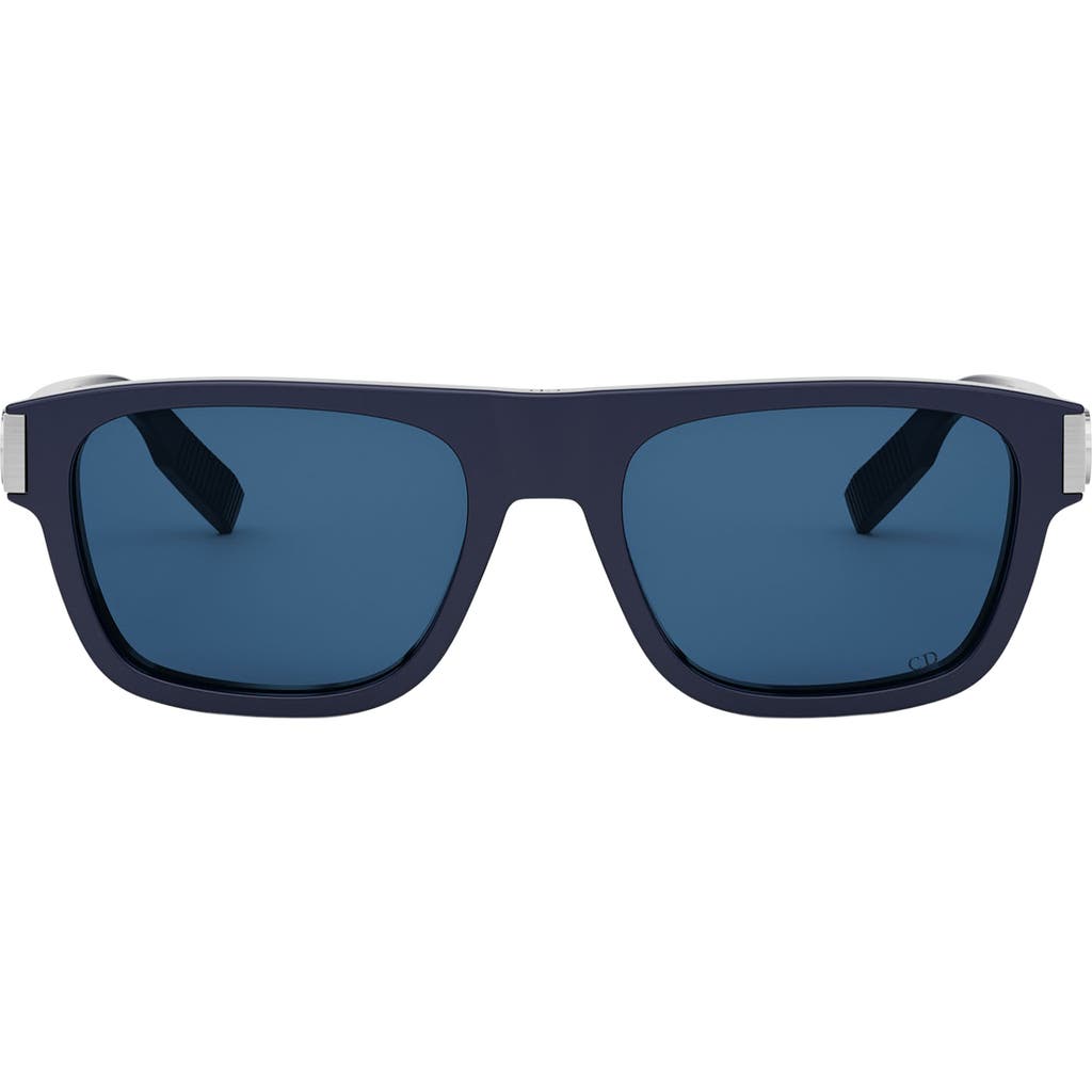 Dior Cd Icon S3i 55mm Square Sunglasses In Blue
