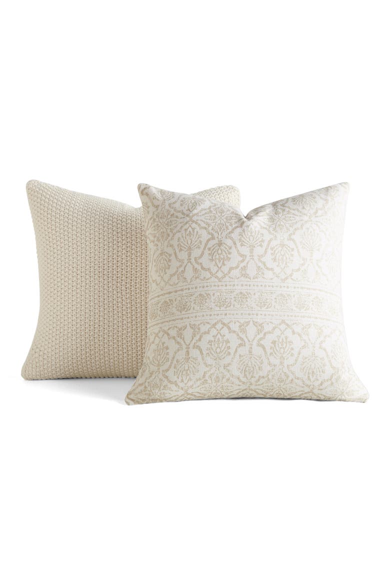 Assorted 2-Pack Accent Pillows, Main, color, NATURAL