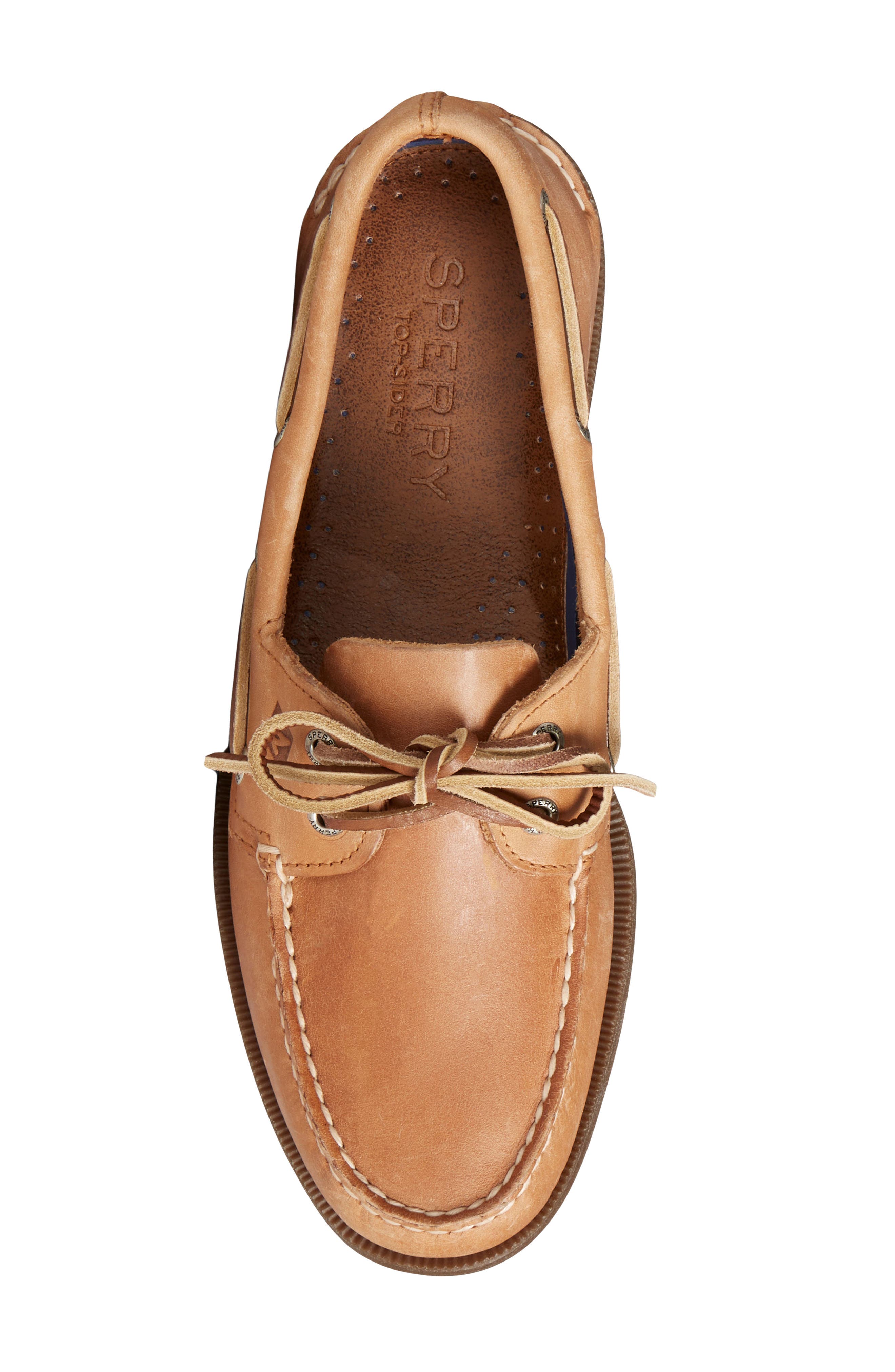 Sperry Authentic Original Boat Shoe, Alternate, color, Sahara Leather Smooth