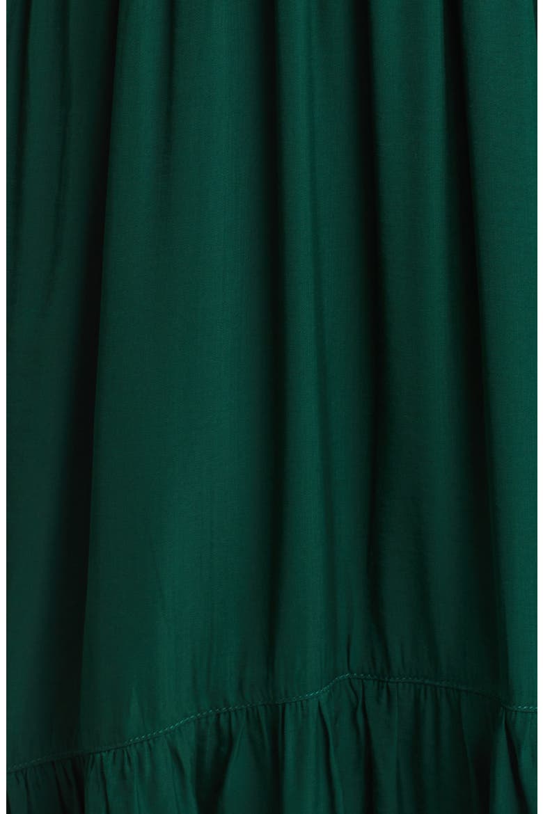 Crossover Faux Wrap Maternity Maxi Dress, Alternate, color, GREEN
