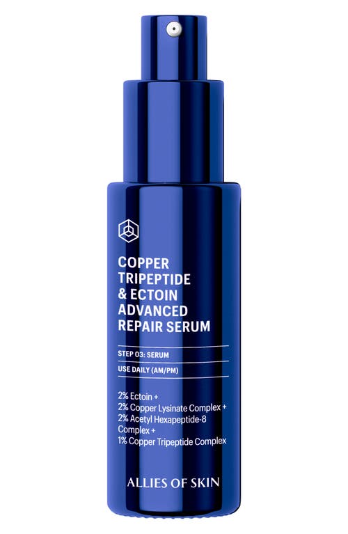 Allies Of Skin Copper Tripeptide And Ectoin Advanced Repair Serum, 1.01 Oz. In No Color