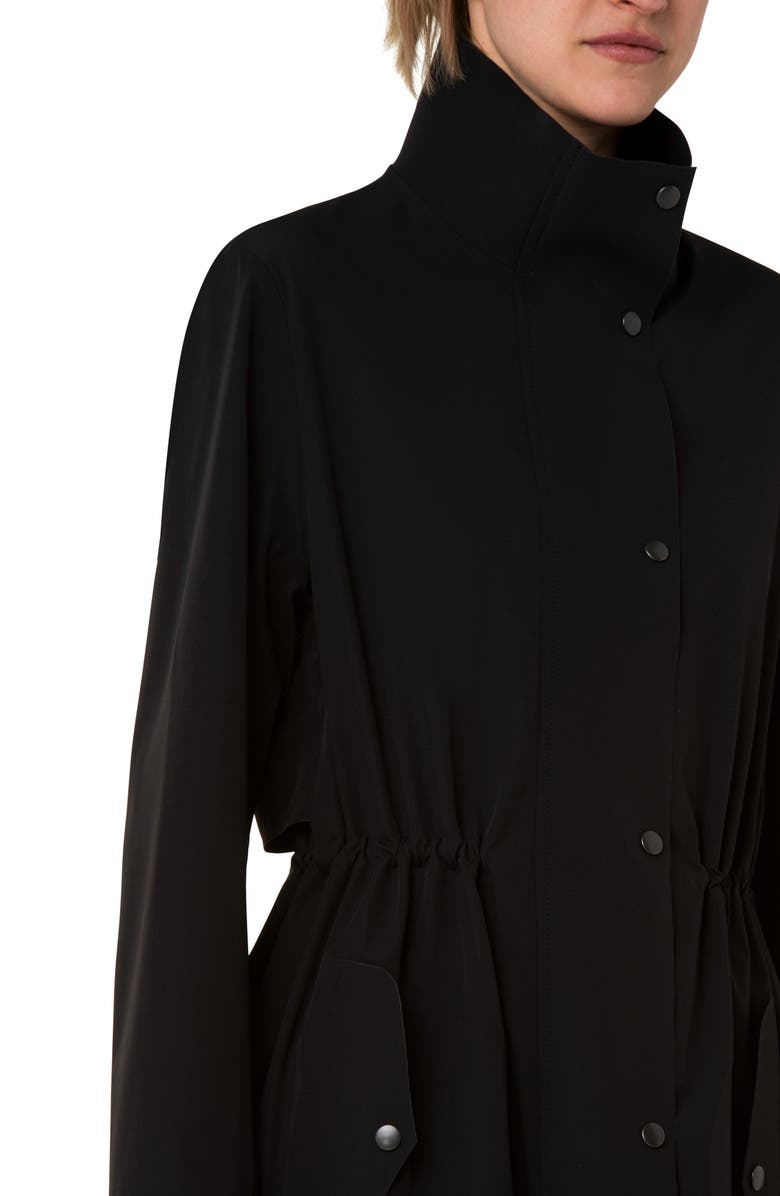 Akris punto Water Repellent Stand Collar Techno Parka, Alternate, color, 