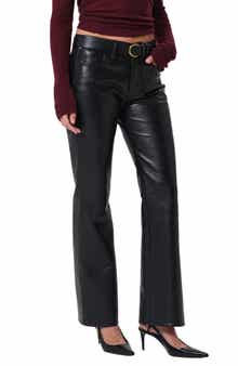 Genova Coated Low Rise Bootcut Jeans