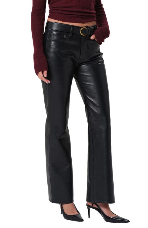 Citizen Of Humanity Citizens Of Humanity Genova Coated Low Rise Bootcut Jeans In Black