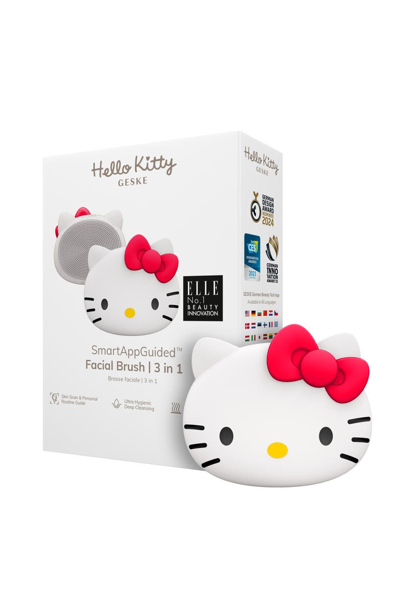 GESKE Hello Kitty SmartAppGuided Facial Brush | 3 in 1, Main, color, Hello Kitty Starlight