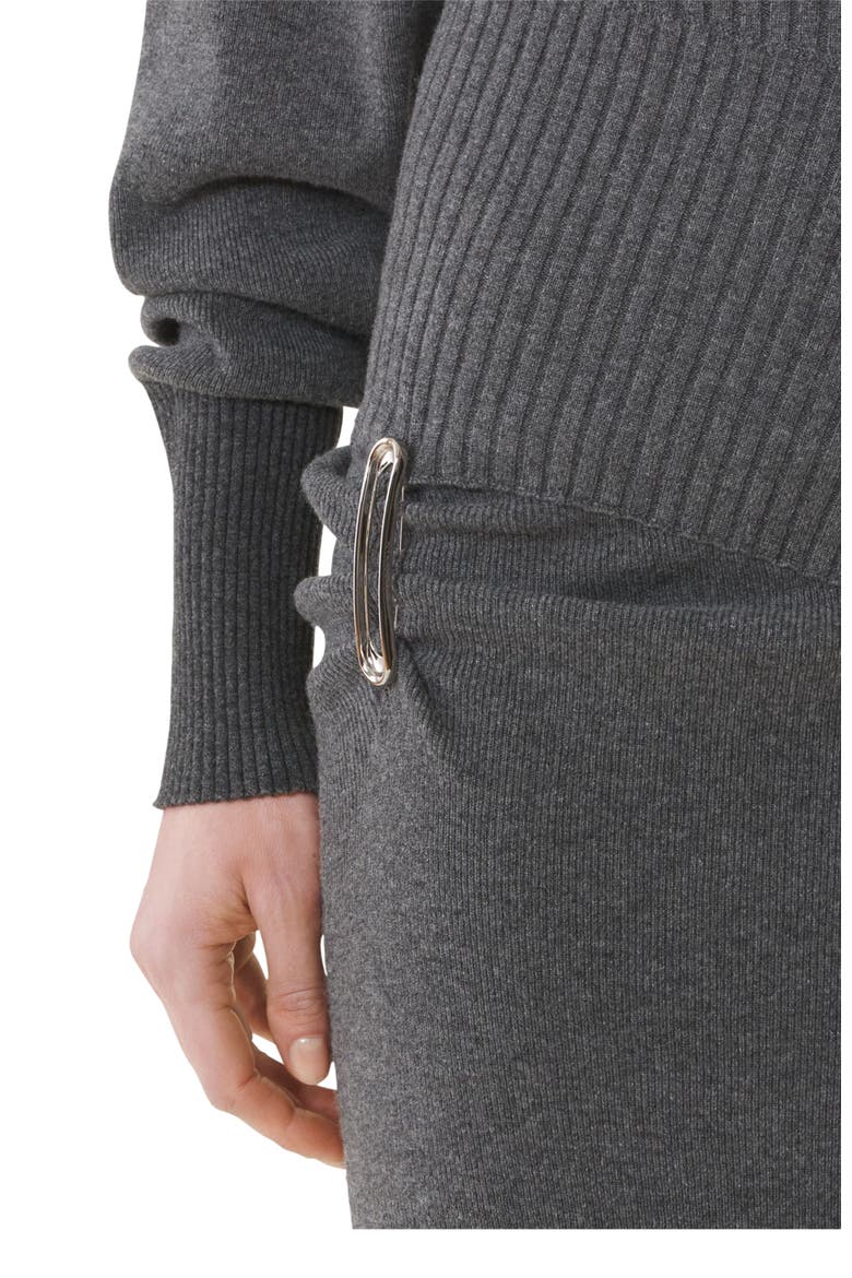 Wool And Cashmere Midi Dress, Alternate, color, Dove