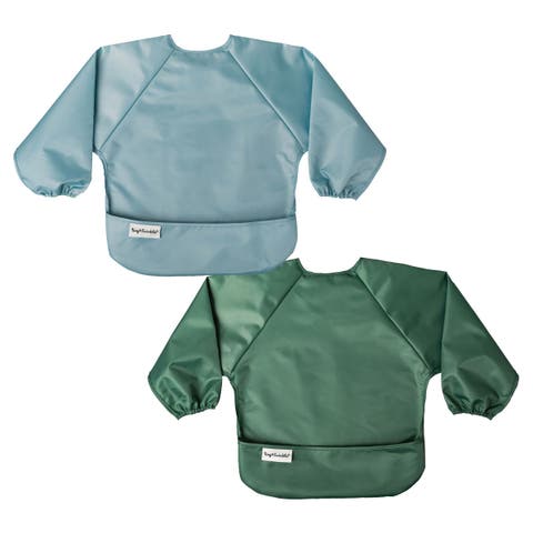 Mess-Proof/Waterproof 2-Pack Long-Sleeve Bib