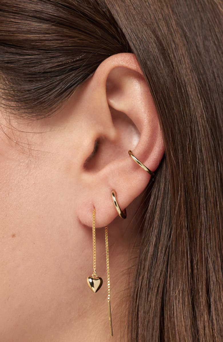 Ana Luisa Threader Earrings - Lev Threaders, Alternate, color, Gold