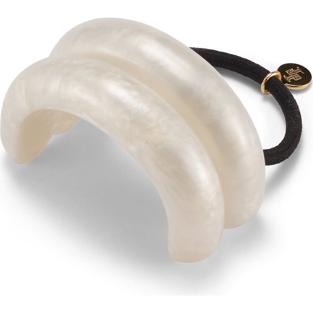 LELET NY Marble Double Arch Ponytail Cuff in Pearlescent at Nordstrom