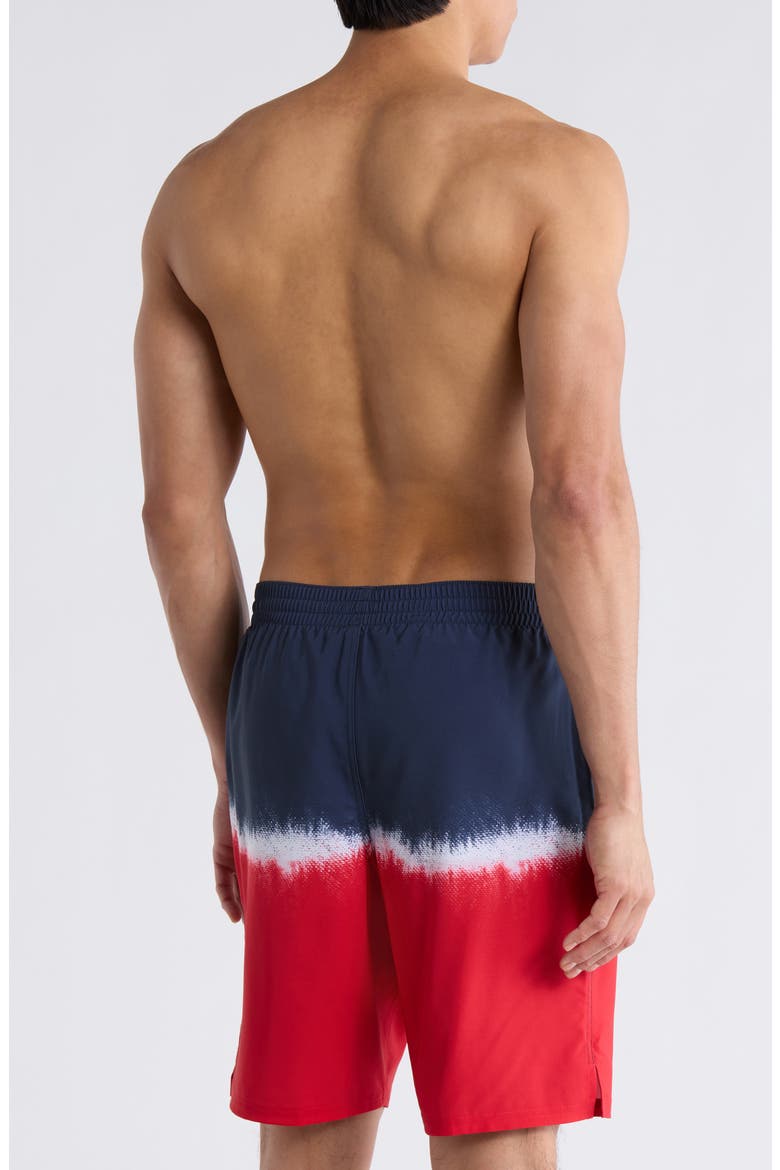 9-Inch Volley Swim Shorts, Alternate, color, BLUE/ RED