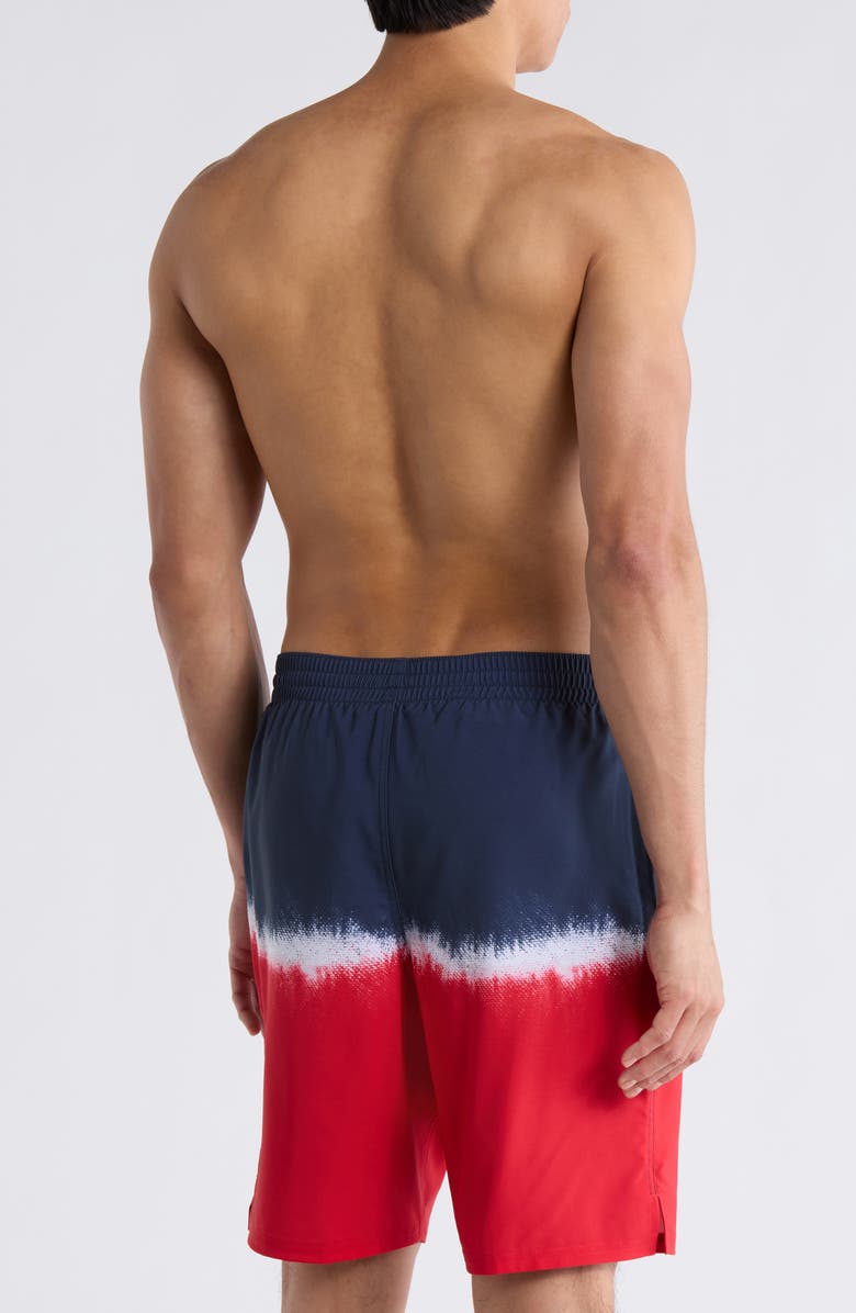 Nike 9-Inch Volley Swim Shorts, Alternate, color, Blue/ Red