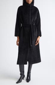 Max Mara Studio Ferito Alpaca & Virgin Wool Blend Coat