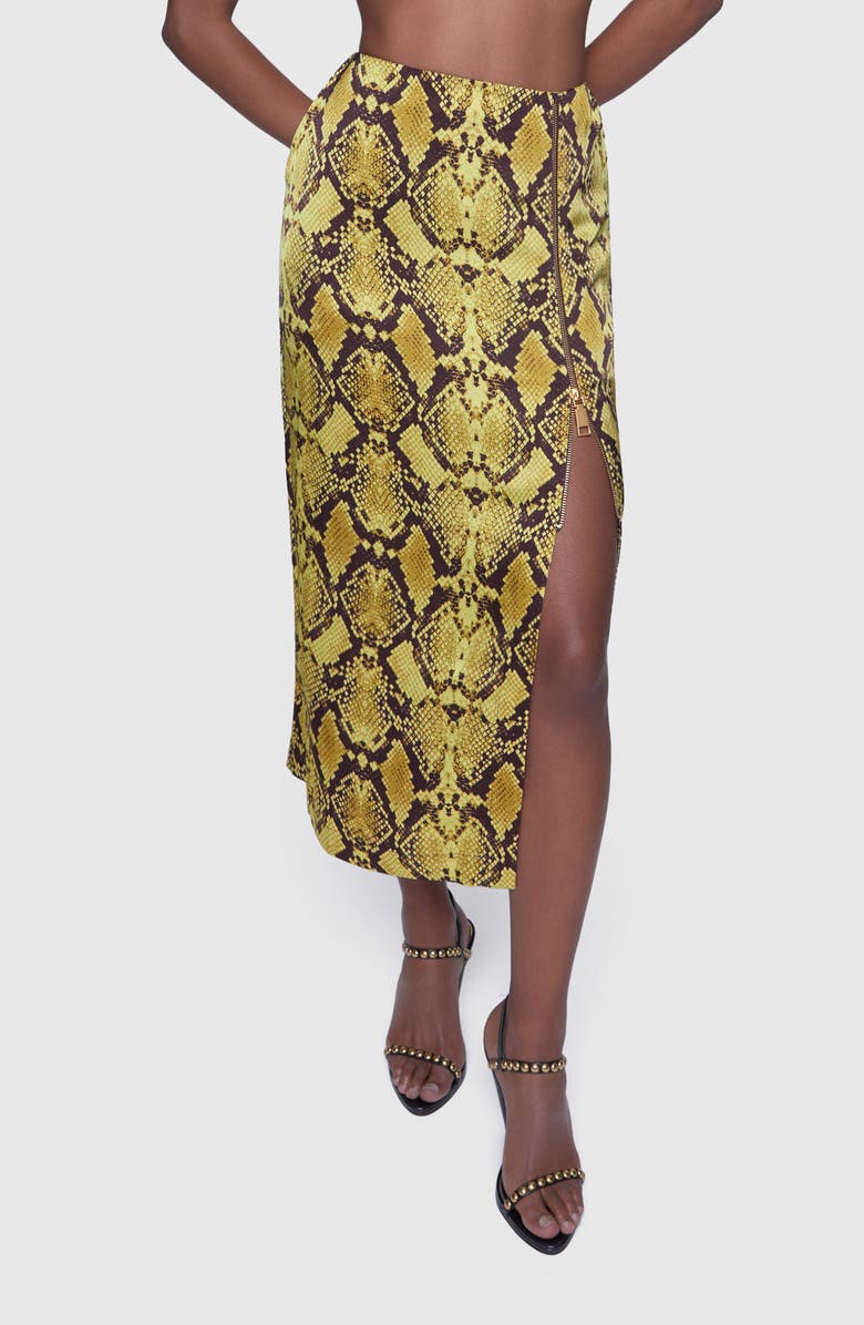 Rebecca Minkoff Isa Front Slit Midi Skirt, Main, color, 