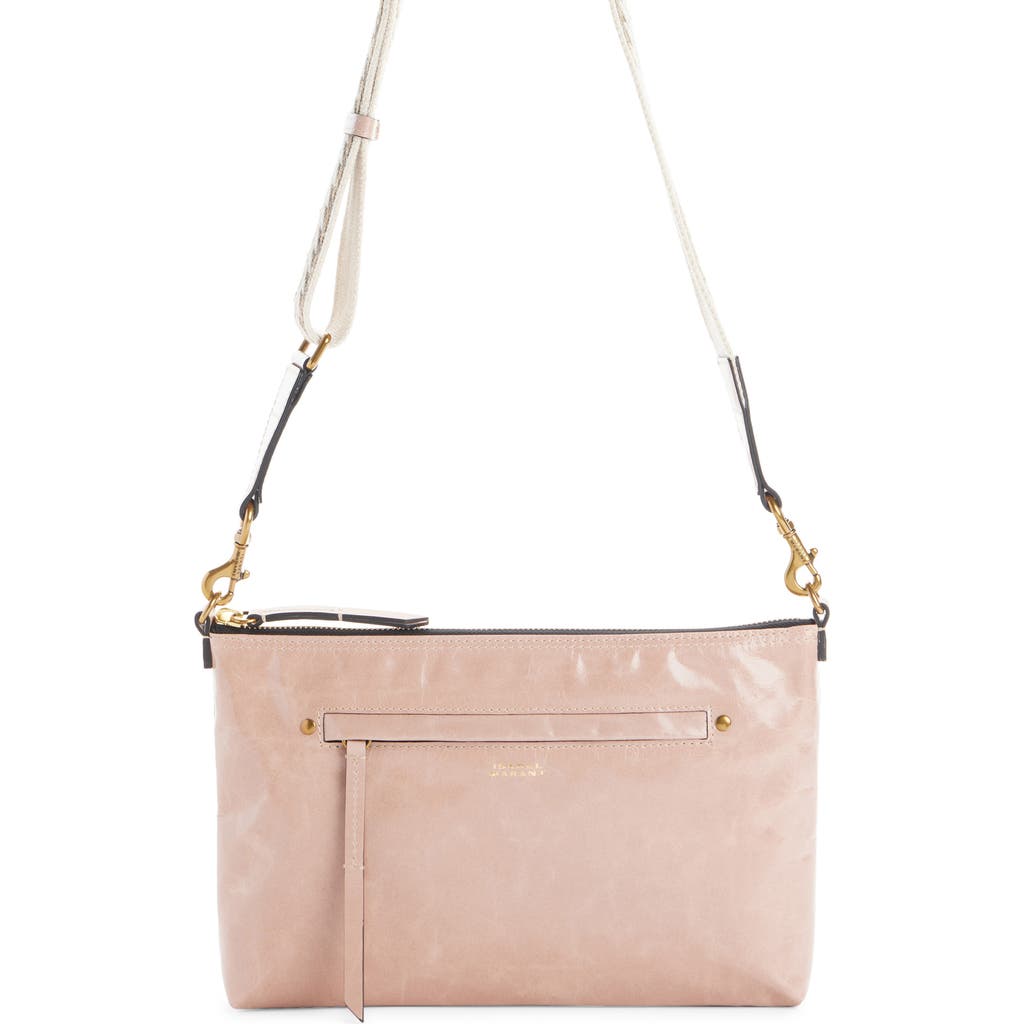 Isabel Marant Nessah Leather Crossbody Bag In Pink
