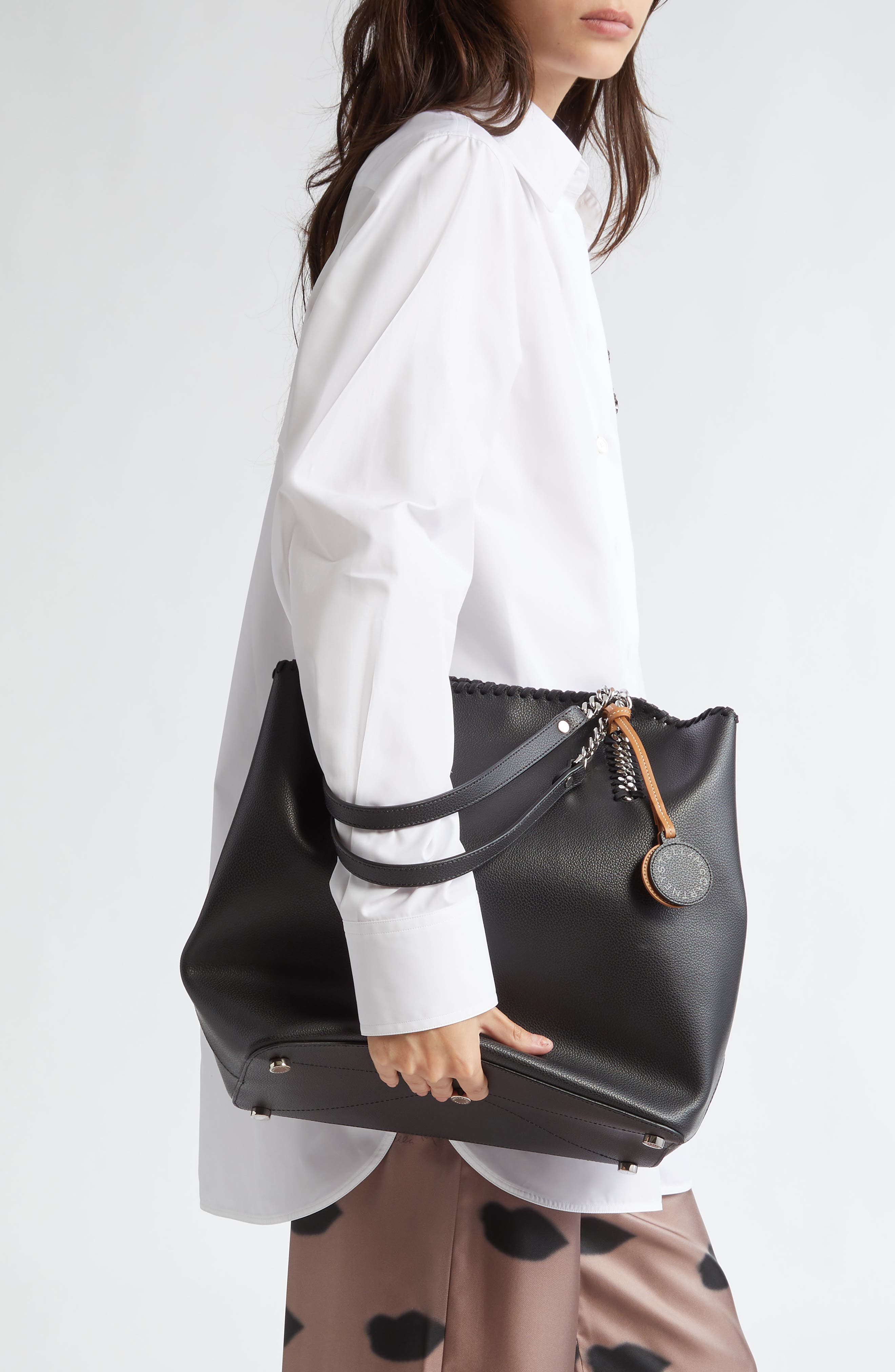 Stella McCartney Falabella Faux Leather Wing Tote, Alternate, color, 