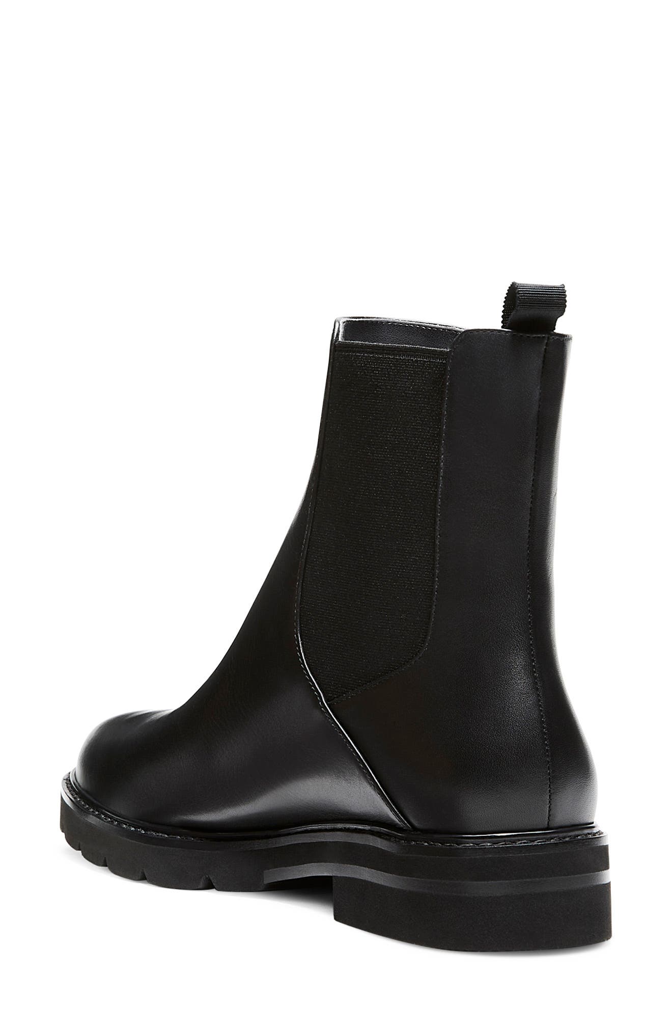 Stuart Weitzman Dylan Chelsea Boot, Alternate, color, Black