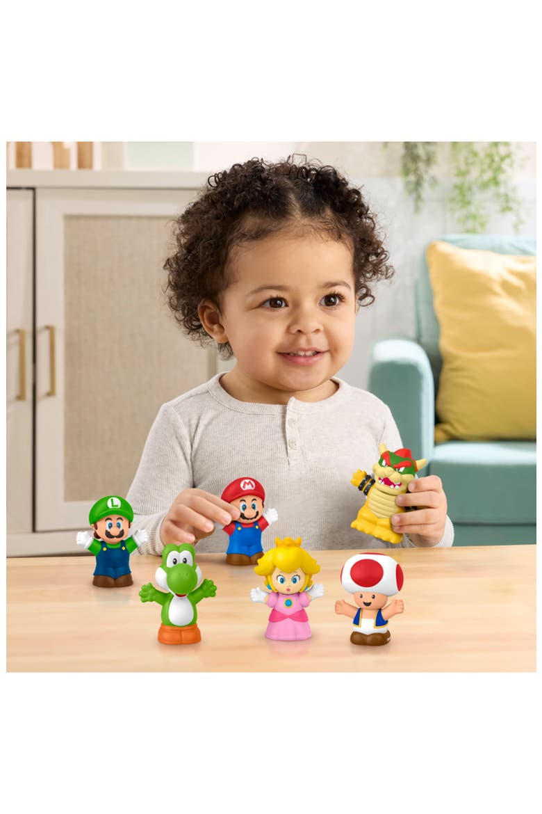 Super Mario Set of 6 Figurines, Alternate, color, SUPER MARIO