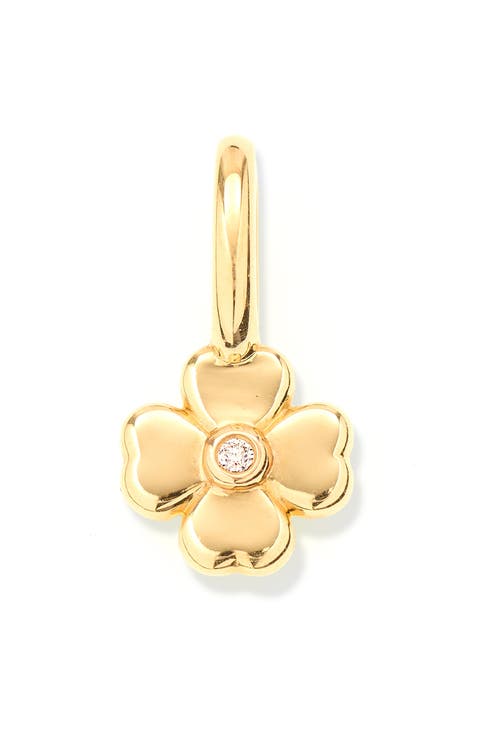 Diamond Clover Mini Charm