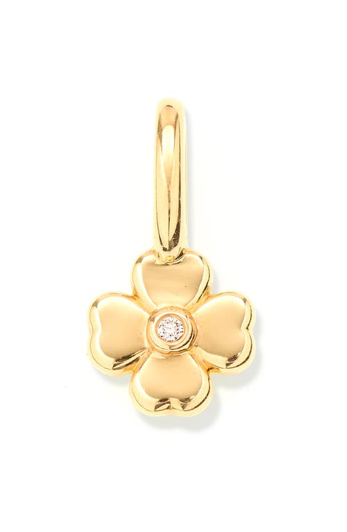 Adina Reyter Diamond Clover Charm In Gold