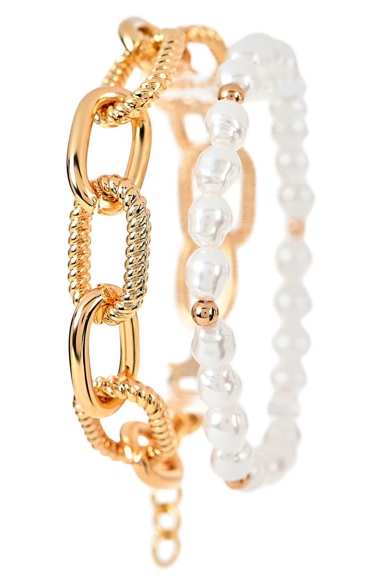 Jones New York Bracelet Watch & Bracelets Set, 36mm, Alternate, color, Gold