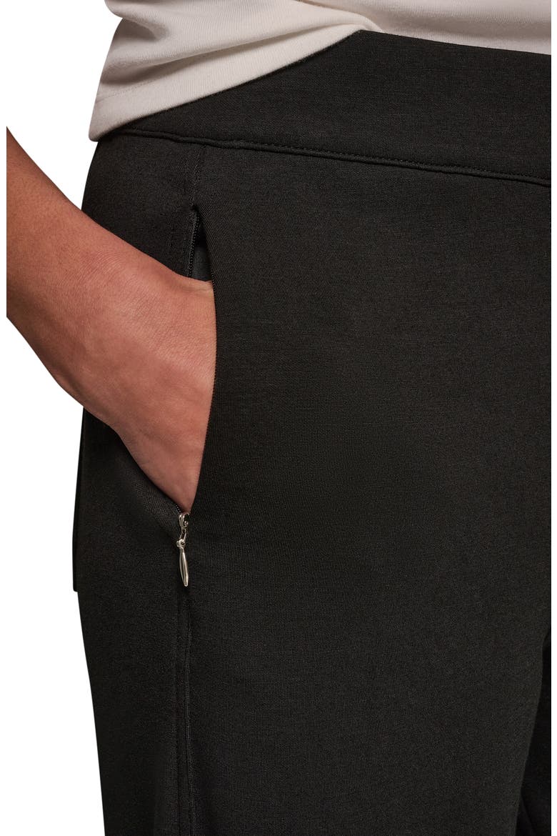 Jet Setter High Waist Barrel Leg Pants, Alternate, color, BLACK
