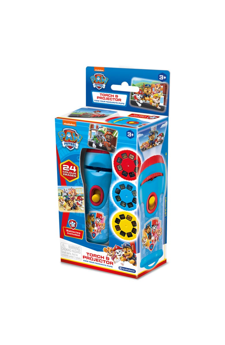 Nickelodeon Paw Patrol Torch & Projector, 24 Images, Plastic, Kids Ages 3+, Main, color, Multicolored