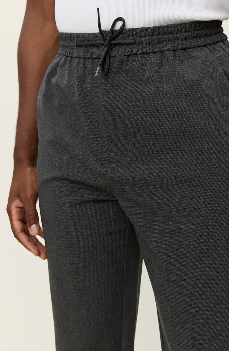 Les Deux Como Tapered Drawstring Pants, Alternate, color, Dark Grey Melange