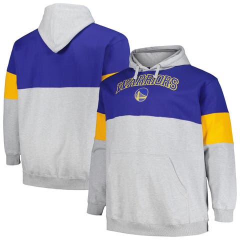 Men's Fanatics Branded Royal/Gold Golden State Warriors Big & Tall Pullover Hoodie