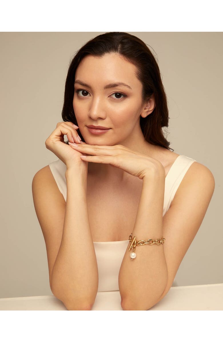 UNODE50 Luna Link Bracelet, Alternate, color, Gold