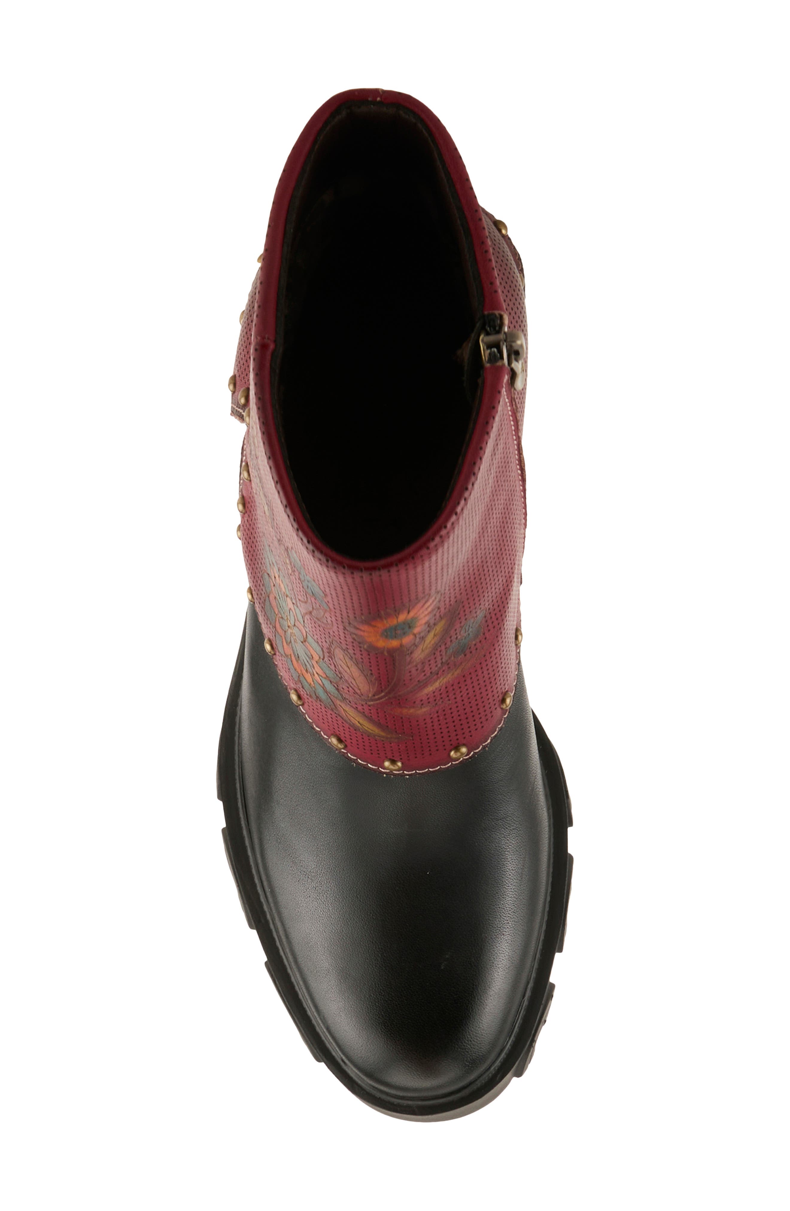 L'Artiste by Spring Step Carizma Foldover Shaft Platform Bootie, Alternate, color, 