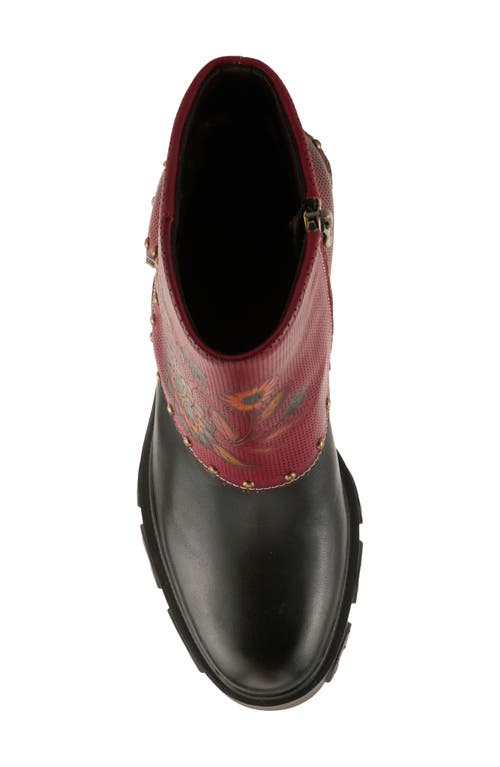 L'artiste By Spring Step Carizma Foldover Shaft Platform Bootie In Multi