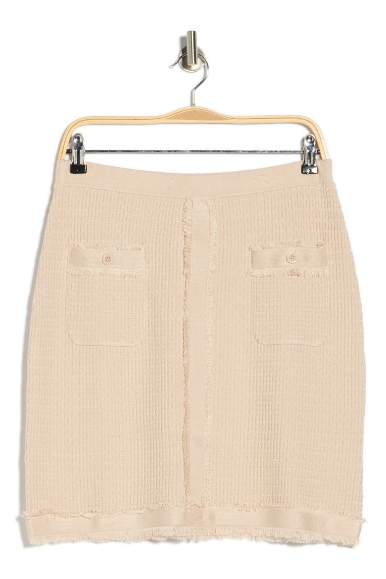 Fringe Trim Tweed Miniskirt, Alternate, color, CHAMPAGNE BLUSH