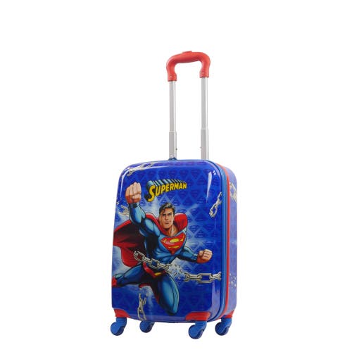 Ful Wb Superman Kids 20.5" Hard Side Spinner Carry-on Luggage