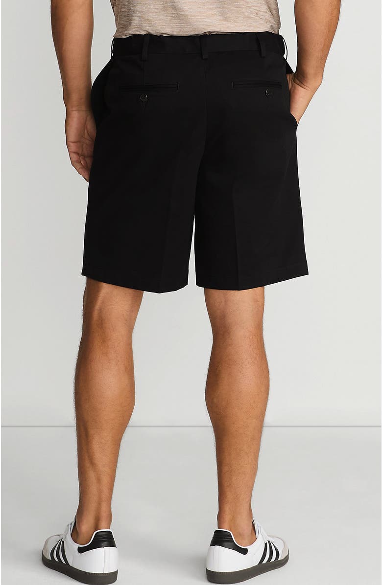 Lands' End Comfort Waist 9" No Iron Chino Shorts, Alternate, color, Black