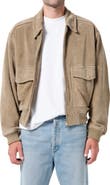 AGOLDE Emil Suede Bomber Jacket