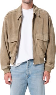 AGOLDE Emil Suede Bomber Jacket