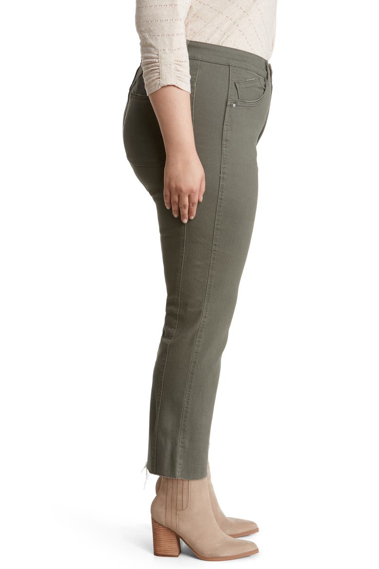 'Ab'Solution Skyrise Raw Hem Barely Bootcut Jeans (Nordstrom Exclusive), Alternate, color, LAUREL WRE