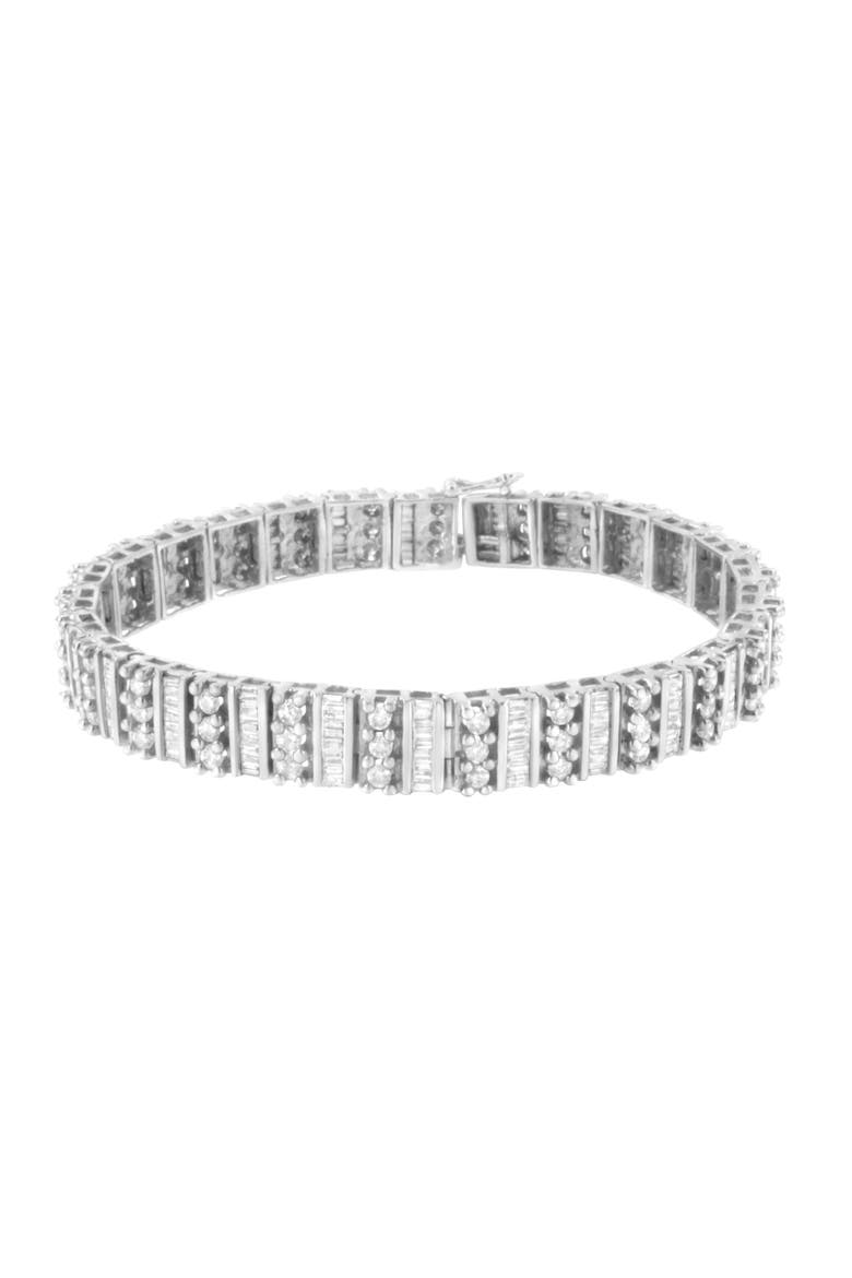 14K White Gold 4 7/8 cttw Diamond Tennis Bracelet, Main, color, White