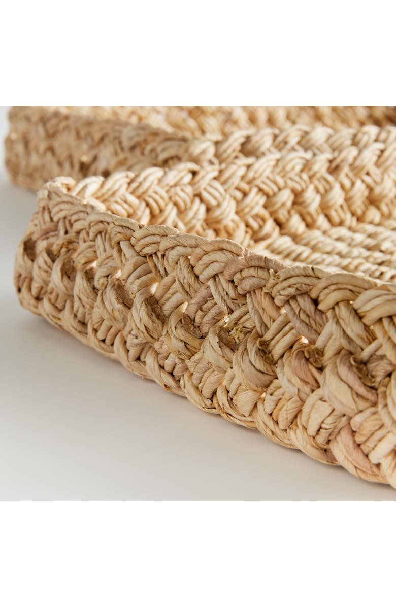 Napa Home & Garden Abaca French Braided Square Decorative Trays Set of 2, Alternate, color, 