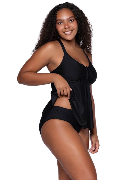 Sunsets Escape Marin Tankini In Black
