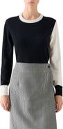 Akris punto Colorblock Cool Virgin Wool Sweater