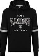 Boss X NFL Men's BOSS X NFL Black/White Las Vegas Raiders Touchdown Pullover Hoodie