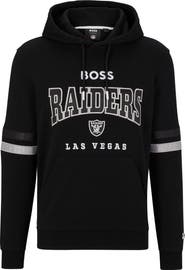 Boss X NFL Men's BOSS X NFL Black/White Las Vegas Raiders Touchdown Pullover Hoodie