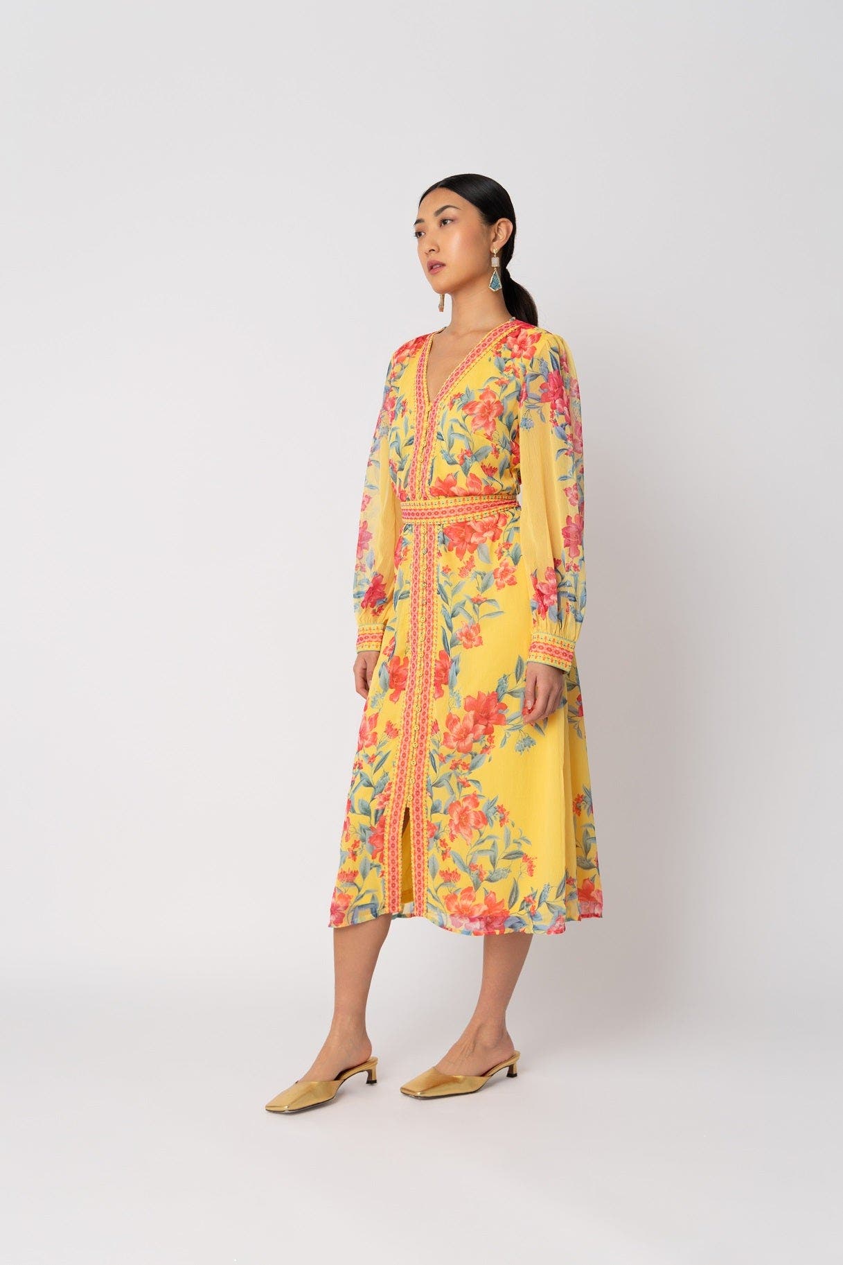 Naomi Yellow Dress - image 2