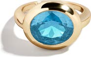 BaubleBar Birthstone Oval Cubic Zirconia Ring