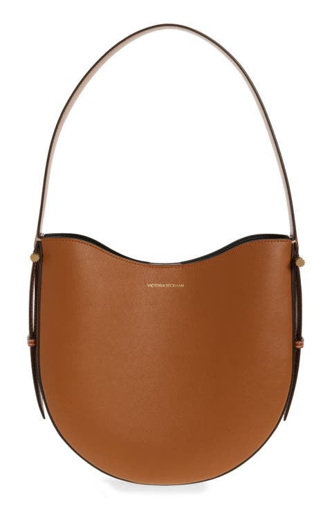 Medium Dia Leather Hobo Bag