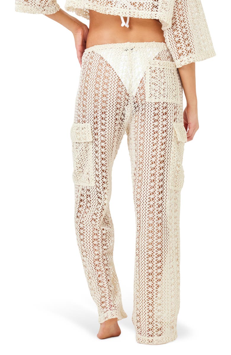 LSPACE Sundown Cover-Up Cargo Pants, Alternate, color, Natural