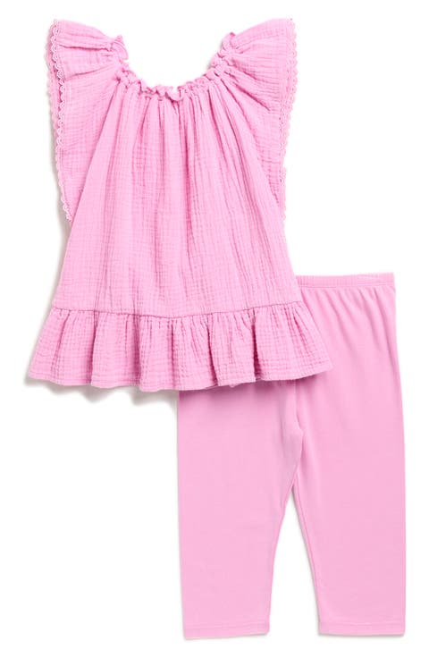 Kids' Cotton Gauze Top & Leggings Set (Toddler & Little Kid)