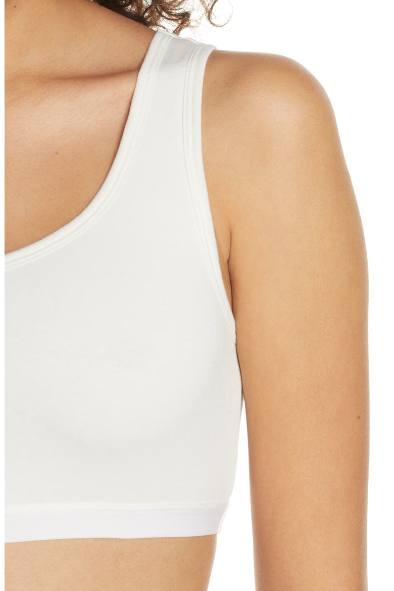 Scoop Neck Knit Bralette, Alternate, color, CLD CLOUD